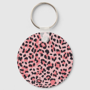 Leopard skin: vintage seamless texture keychain