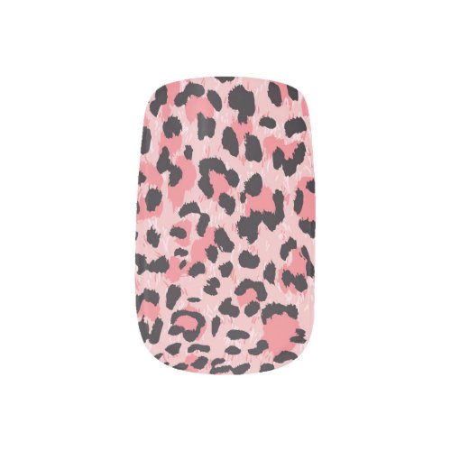 Leopard skin vintage seamless texture minx nail art