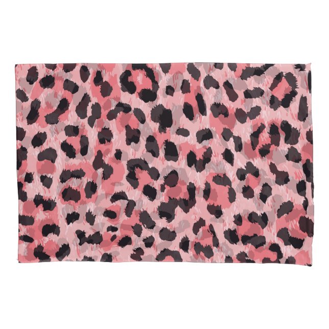 Leopard skin: vintage seamless texture pillow case (Front)