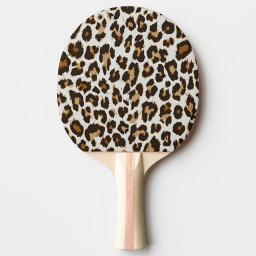 Leopard Skin Vintage Seamless Texture Ping Pong Paddle
