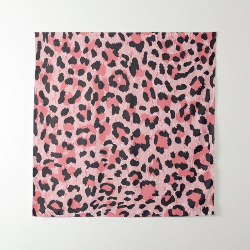 Leopard skin vintage seamless texture tapestry
