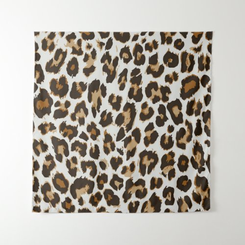 Leopard Skin Vintage Seamless Texture Tapestry