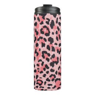 Leopard skin: vintage seamless texture thermal tumbler