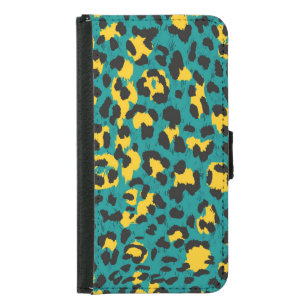 Leopard Skin: Vintage Texture Pattern Samsung Galaxy S5 Wallet Case
