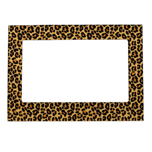 Leopard Skin Wild Cat Animal Print Pattern Magnetic Frame