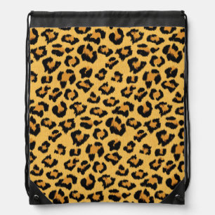 Leopard Skin Wild Safari Animal Print Drawstring Bag