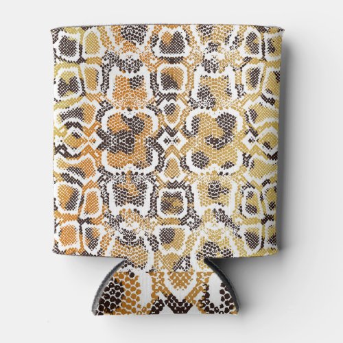Leopard Snake Animal Print Texture Can Cooler