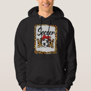 Leopard Soccer Mom Cute Mom Life Soccer Game Day C Hoodie