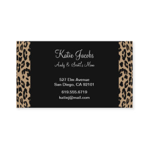 Leopard Social Calling Cards