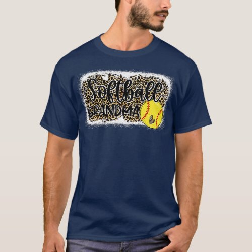 Leopard Softball Grandma Softball Grandma 1 T_Shirt