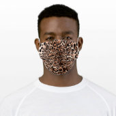 Leopard Spot Animal Print Pattern Adult Cloth Face Mask (Worn)