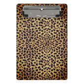 Leopard Spot Gold Glitter Rhinestone Back Mini Clipboard (Front)