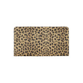 Leopard Spot Gold Glitter Rhinestone PHOTO PRINT Checkbook Cover (Back)