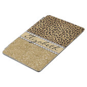 Leopard Spot Gold Glitter Rhinestone PHOTO PRINT iPad Air Cover (Side)