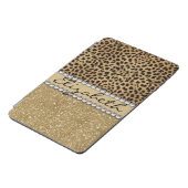 Leopard Spot Gold Glitter Rhinestone PHOTO PRINT iPad Mini Cover (Side)