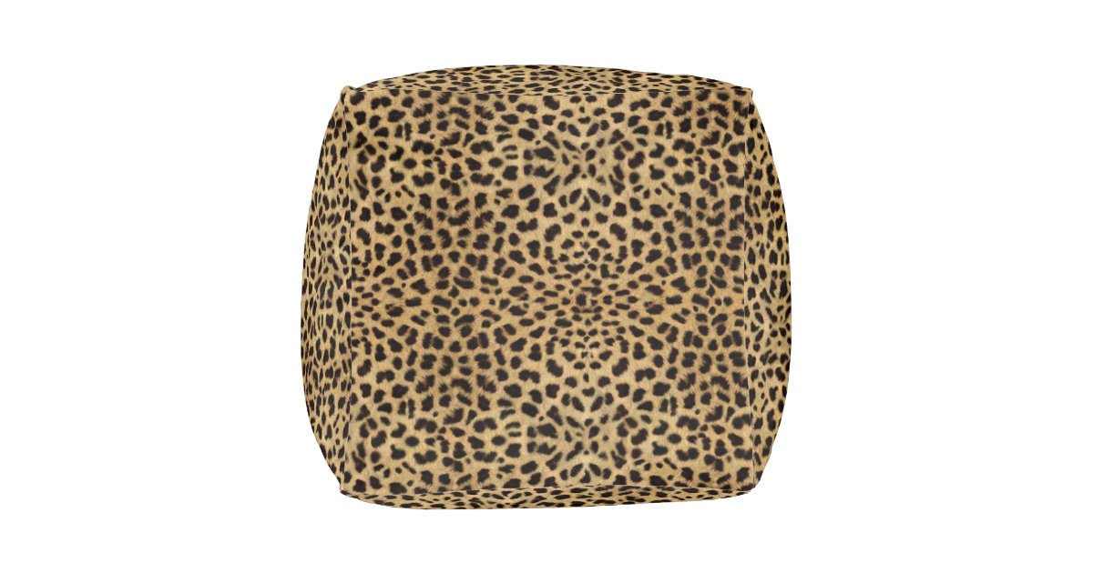 Leopard Spot Pattern Print Pouf | Zazzle