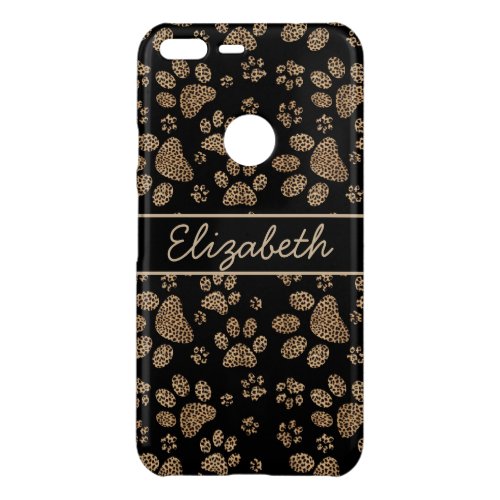 Leopard Spot Paw Prints Personalized Uncommon Google Pixel XL Case