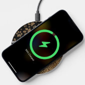 Leopard Spot Paw Prints Rhinestone Wireless Charger (Phone)