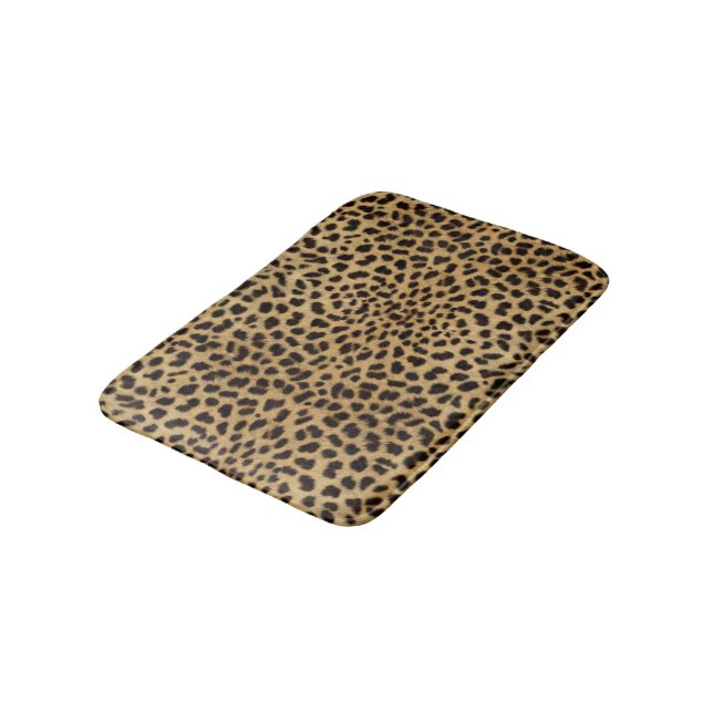 Leopard Spot Skin Bathroom Mat (Angled)