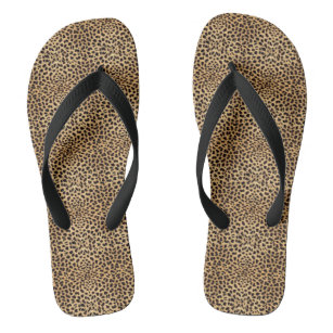 leopard skin flip flops