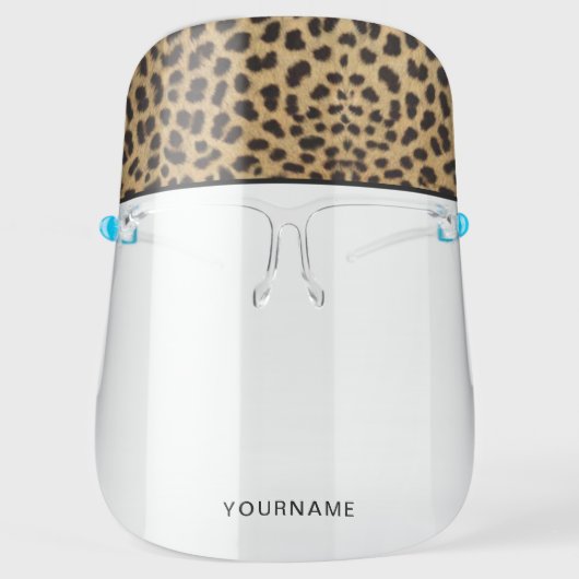 Leopard Spot Skin Personalized Face Shield (Front)