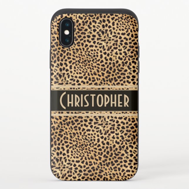 Leopard Spot Skin Personalized Uncommon iPhone Case (Back)