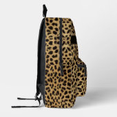 Leopard Spot Skin Print Add Name Printed Backpack (Left)