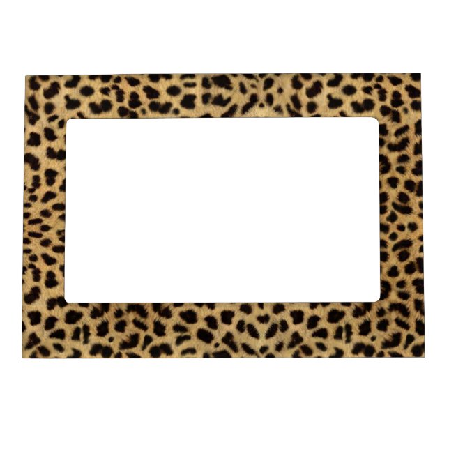 Leopard Spot Skin Print Magnetic Photo Frame (Front)