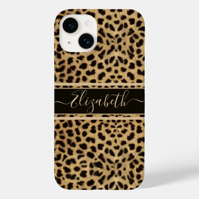 Leopard Spot Skin Print Personalized Case-Mate iPh Case-Mate iPhone Case (Back)