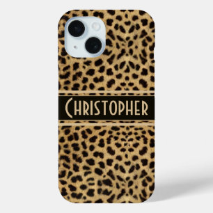Leopard Spot Skin Print Personalized Case-Mate iPh iPhone 15 Case