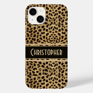 Leopard Spot Skin Print Personalized Case-Mate iPhone 14 Case