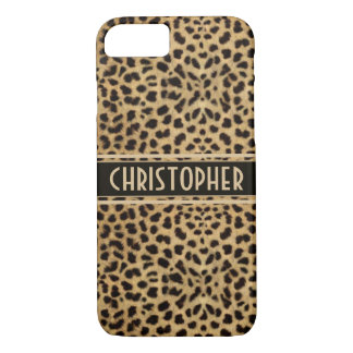 Leopard Spot Skin Print Personalized iPhone 8/7 Case