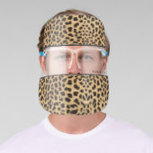 Leopard Spot Skin Print Personalized Face Shield (Insitu)