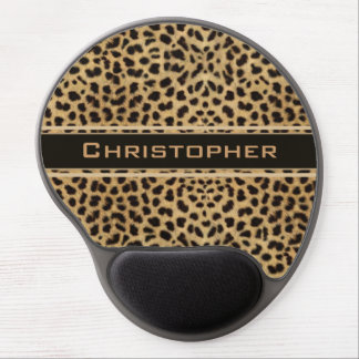 Leopard Spot Skin Print Personalized Gel Mouse Pad