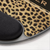 Leopard Spot Skin Print Personalized Gel Mouse Pad (Right Side)