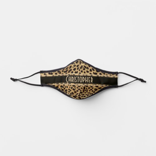 Leopard Spot Skin Print Personalized Premium Face Mask