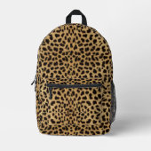 Leopard Spot Skin Print Printed Backpack (Front)