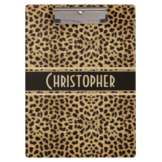 Leopard Spot To Personalize Clipboard (Front)