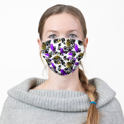 Leopard Spots Adult Cloth Face Mask (Worn)