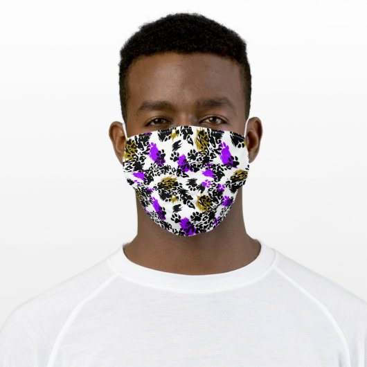 Leopard Spots Adult Cloth Face Mask (Worn)