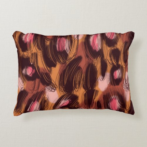 Leopard Spots African Animal Pattern Accent Pillow