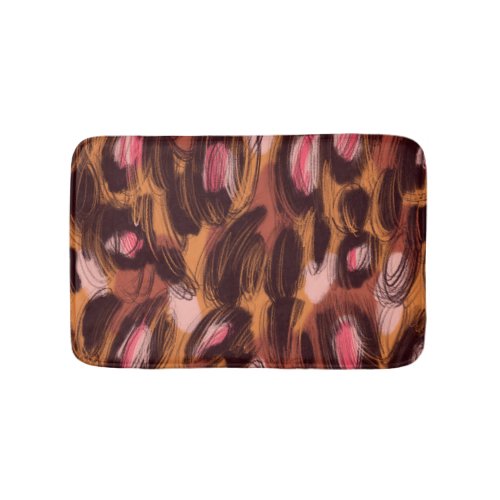 Leopard Spots African Animal Pattern Bath Mat