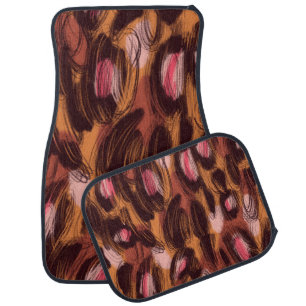 Leopard Spots African Animal Pattern Car Floor Mat