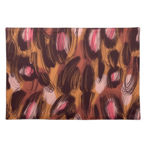 Leopard Spots African Animal Pattern Cloth Placemat