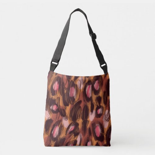 Leopard Spots African Animal Pattern Crossbody Bag