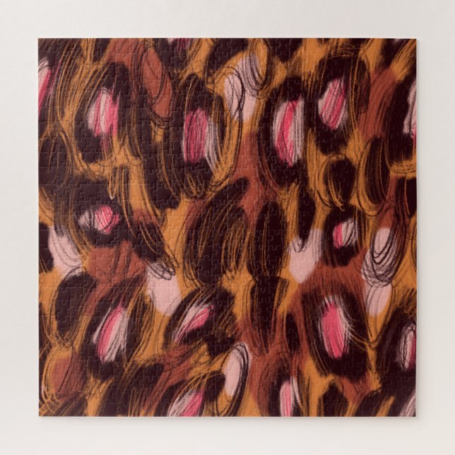 Leopard Spots African Animal Pattern Jigsaw Puzzle (Vertical)
