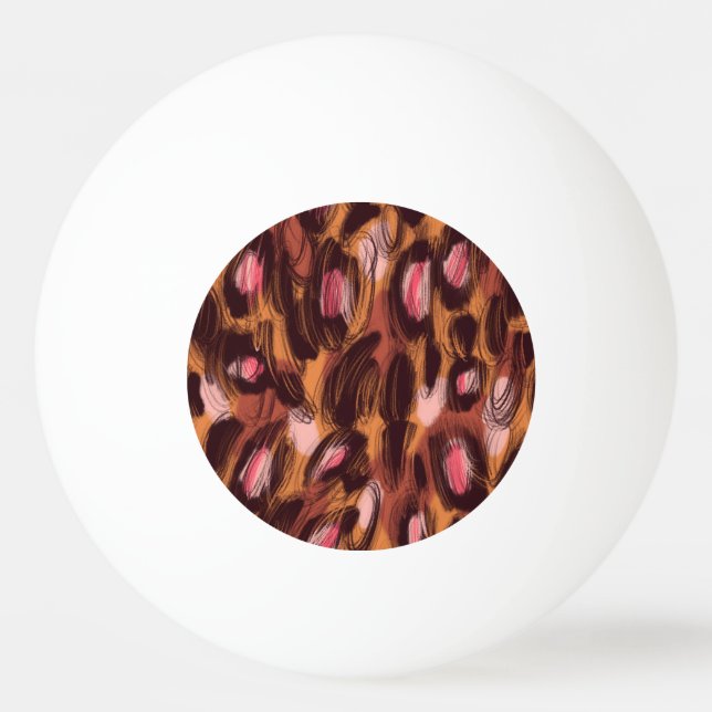 Leopard Spots African Animal Pattern Ping Pong Ball (Front)