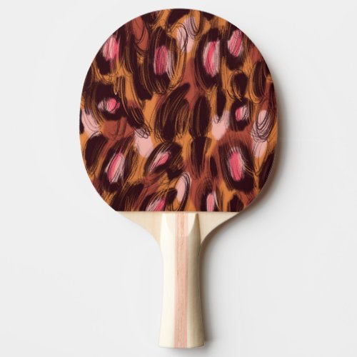 Leopard Spots African Animal Pattern Ping Pong Paddle
