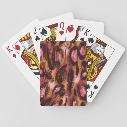 Leopard Spots African Animal Pattern Playing Cards