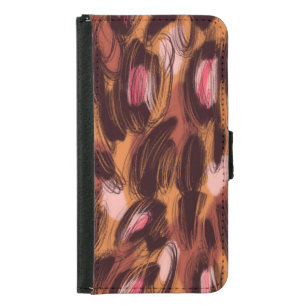 Leopard Spots African Animal Pattern Samsung Galaxy S5 Wallet Case